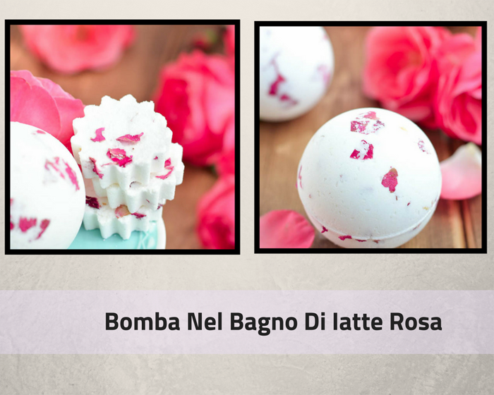 Bomba Nel Bagno Di Latte Rosa