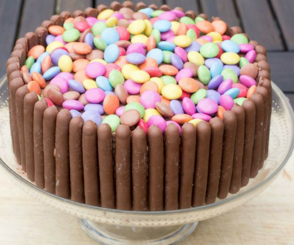 Dita e smarties al cioccolato