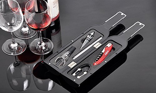 6) Set di bottiglie di vino Cavatappi e accessori
