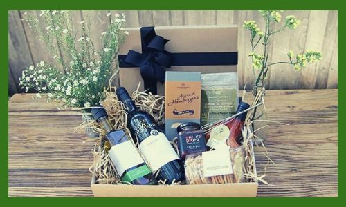 1. Papà: Cesto regalo vino rosso