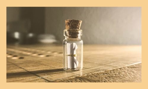1) Lettera d'amore in bottiglia