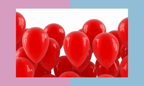 1. Palloncini rossi adorabili