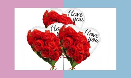 3. Ti amo rose Palloncino dolce