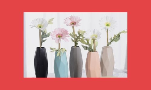 6. Vasi di fiori colorati