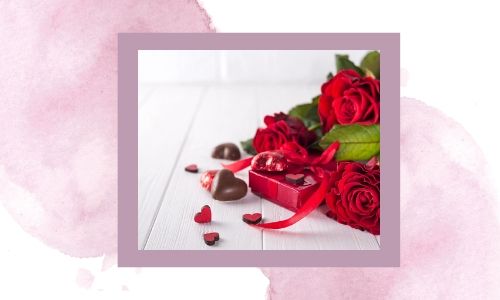 5. Rose colorate e cioccolatini