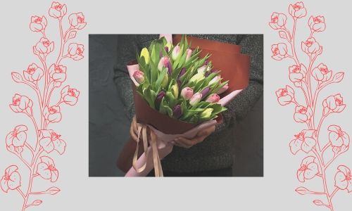 3. Bouquet di tulipani colorati