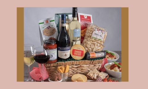 4. Grande cesto regalo con un italiano: