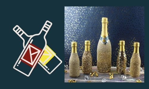 1. Bottiglie glitterate