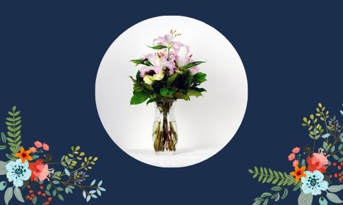 1. Fiori in un vaso di vetro