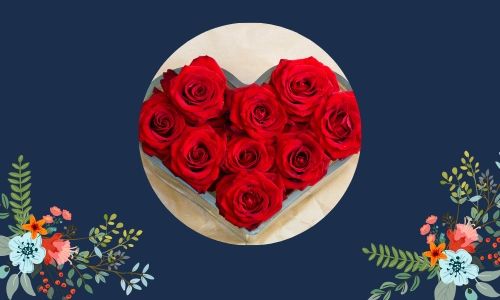 2. Bouquet a forma di cuore