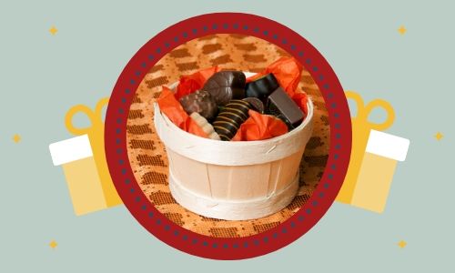 1. Cesto regalo al cioccolato
