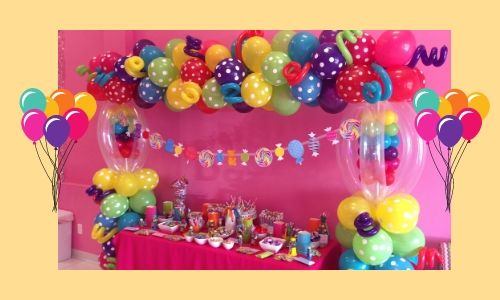 3) Palloncini pieni di caramelle e dolci