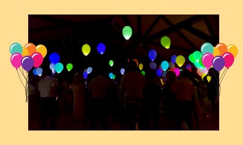 6) Bagliore nei palloncini scuri