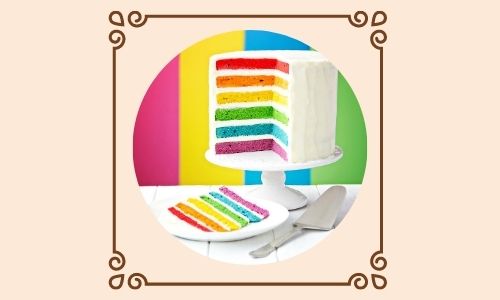 7. Torta a strati arcobaleno