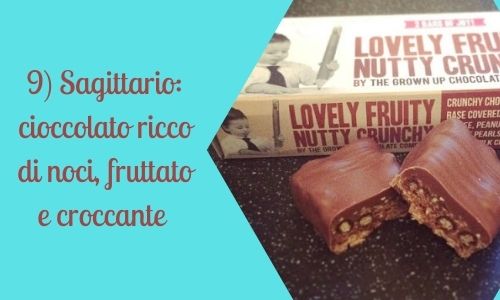 9) Sagittario: cioccolato ricco di noci, fruttato e croccante