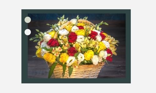 7. Splendido cesto di fiori