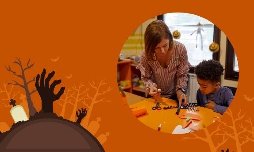 2) Decorazione di Halloween spaventosa