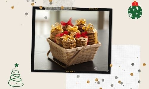 3. Cestino dei biscotti natalizi