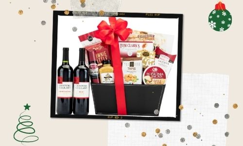 5. Cestino di popcorn con vino e caramello