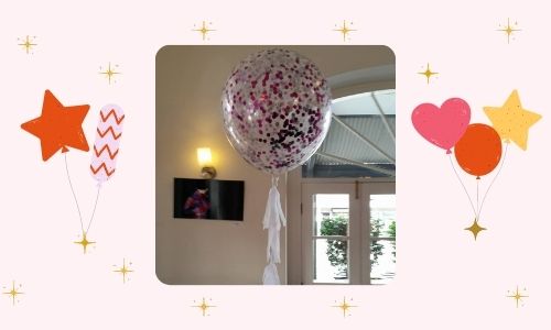 1. Palloncino pieno di coriandoli giganti