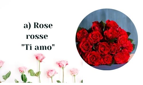 a) Rose rosse 
