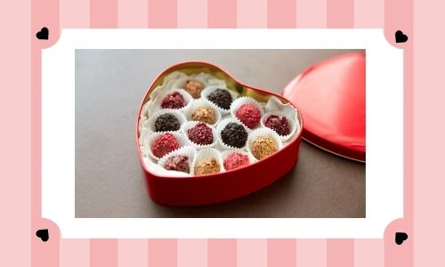 5. Scatola di cioccolatini cuore rosso assortito