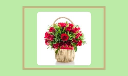 2. Bellissimo cesto di rose