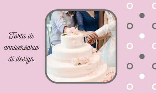 Torta di anniversario di designer