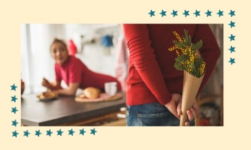 4. Bellissimo bouquet di fiori per sorpresa di mezzanotte