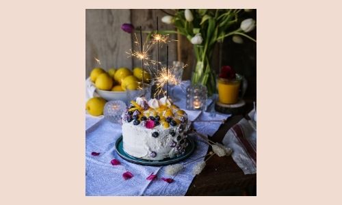 4. Torta al limone e mirtilli