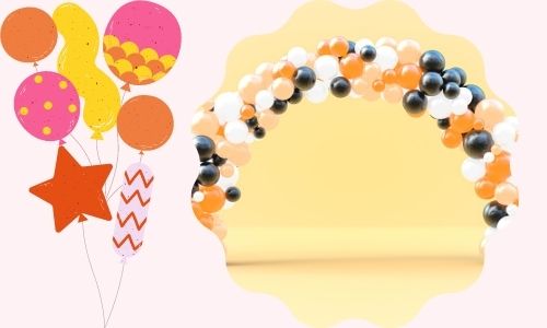 Decorazione ad arco con palloncini