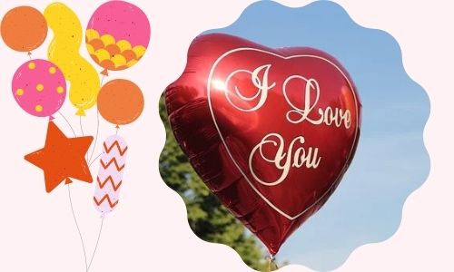 Palloncini con messaggio