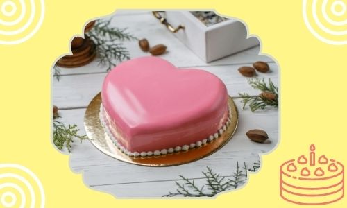 Torta a forma di cuore