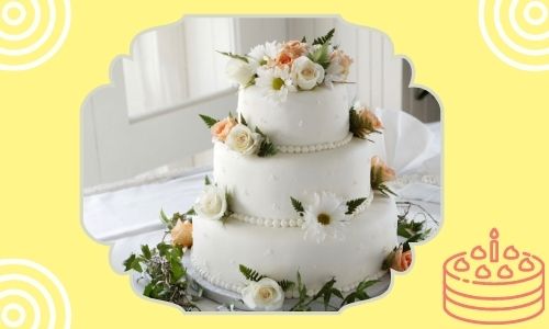 Torta di fiori di rosa