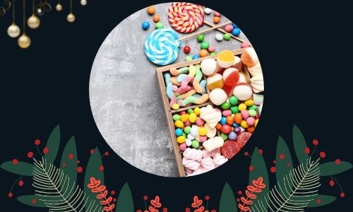 Cesto regalo di caramelle