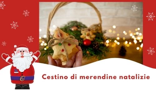 Cestino di merendine natalizie