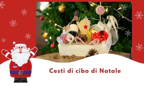 Cesti di cibo di Natale