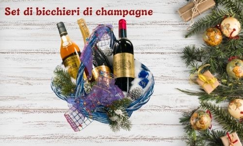 Set di bicchieri di champagne