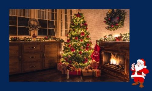 Albero di Natale floreale