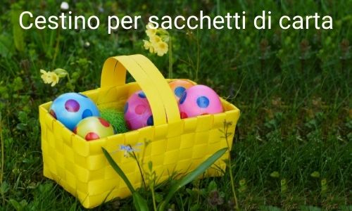 Cestino per sacchetti di carta