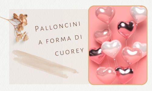 Palloncini a forma di cuore