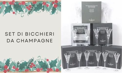 Set di bicchieri da champagne