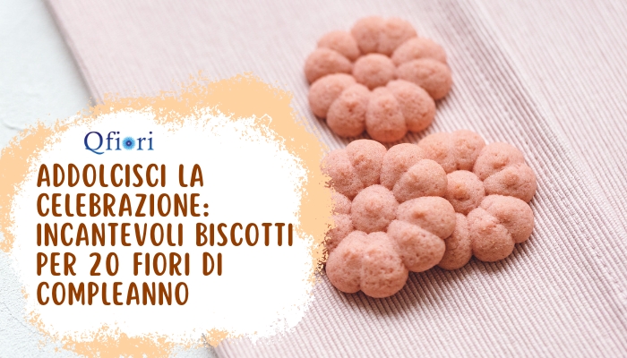 Addolcisci la celebrazione: Incantevoli biscotti per 20 fiori di compleanno