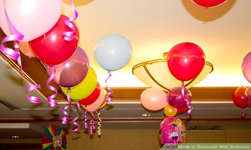 4) Impostare la decorazione dei palloncini