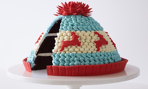 6. Semplice torta per cappelli invernali