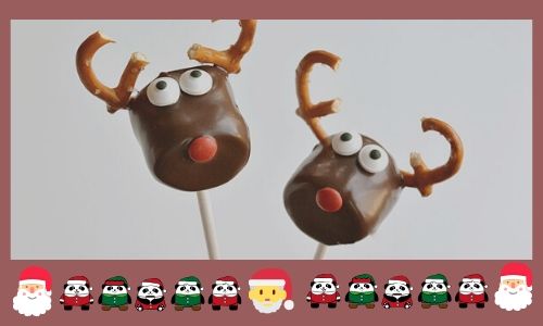 3. Ricoperta di cioccolato marshmallows renne