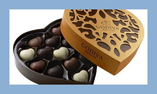 7) Godiva scatola di cioccolato per Lei