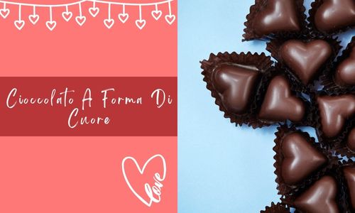 Cioccolato a forma di cuore:-